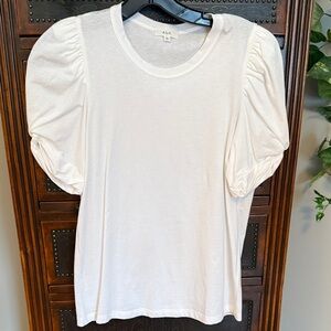 A.L.C. Cream Puff Sleeve Crewneck Tee